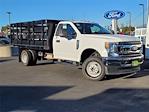 2021 Ford F-350 Regular Cab DRW 4x4, Harbor Black Boss Stake Bed for sale #FR22672 - photo 3