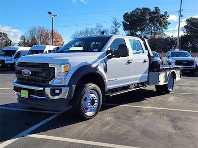 2021 Ford F-550 Crew Cab DRW 4x4, Flatbed Truck for sale #FU360038A - photo 1