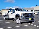 2021 Ford F-550 Crew Cab DRW 4x4, Flatbed Truck for sale #FU360038A - photo 4