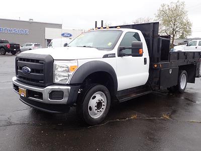 Used 2015 Ford F-450 XLT Regular Cab RWD, Flatbed Truck for sale #C3848 - photo 2