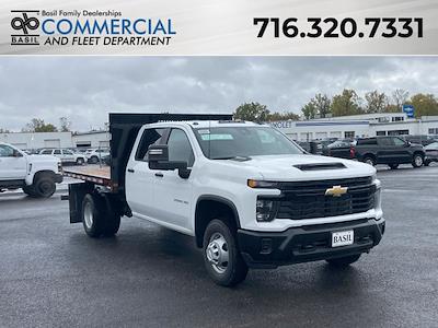 2024 Chevrolet Silverado 3500 Crew Cab 4WD, Morgan Truck Body Prostake Platform Body Flatbed Truck for sale #24C294T - photo 1