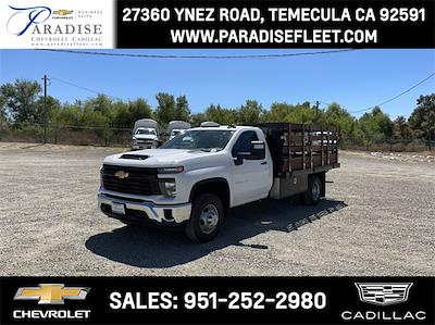 2024 Chevrolet Silverado 3500 Regular Cab 4x2, Harbor Black Boss Stake Bed Flat/Stake Bed for sale #F24425 - photo 1