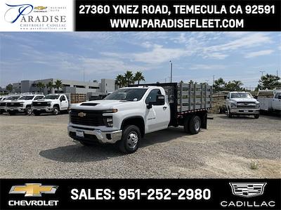 2024 Chevrolet Silverado 3500 Regular Cab 4x2, Morgan Truck Body Prostake Stake Bed Flat/Stake Bed for sale #M24314 - photo 1