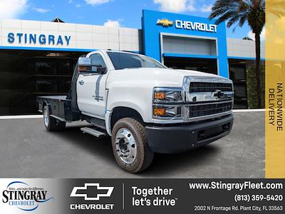 2023 Chevrolet Silverado 5500 Regular Cab DRW RWD, Bedrock Granite Series Flatbed Truck for sale #PH657669 - photo 1