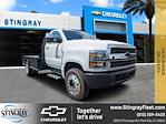 2023 Chevrolet Silverado 5500 Regular Cab DRW RWD, Bedrock Granite Series Flatbed Truck for sale #PH657669 - photo 1