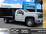 2024 Chevrolet Silverado 3500 Regular Cab 4WD, Bedrock Limestone Series Flatbed Truck for sale #RF173563 - photo 1