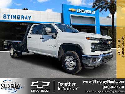 New 2024 Chevrolet Silverado 3500 Work Truck Crew Cab 4WD, Flatbed Truck for sale #RF286352 - photo 1