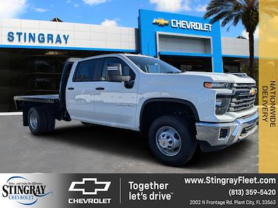 New 2024 Chevrolet Silverado 3500 Work Truck Crew Cab 4WD, Flatbed Truck for sale #RF428751 - photo 1