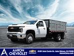 New 2024 Chevrolet Silverado 3500 Work Truck Regular Cab 4x2, 12' Morgan Truck Body Prostake Stake Bed for sale #3240592 - photo 1