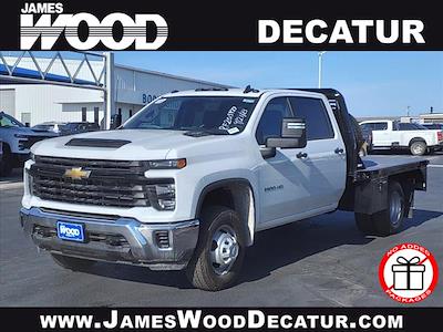 New 2024 Chevrolet Silverado 3500 Work Truck Crew Cab 4WD, Bedrock Diamond Series Flatbed Truck for sale #143450 - photo 1