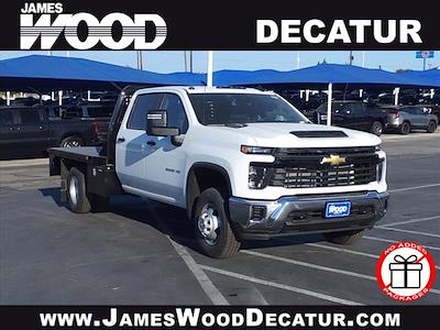 New 2024 Chevrolet Silverado 3500 Work Truck Crew Cab 4WD, 9' Bedrock Diamond Series Flatbed Truck for sale #143712 - photo 1