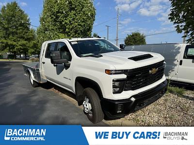 New 2024 Chevrolet Silverado 3500 Work Truck Crew Cab 4WD, CM Truck Beds AL SK Model Flatbed Truck for sale #24-1004 - photo 1