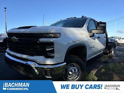 New 2024 Chevrolet Silverado 3500 Work Truck Crew Cab 4WD, 9' 4" CM Truck Beds SK Model Flatbed Truck for sale #24-1380 - photo 1