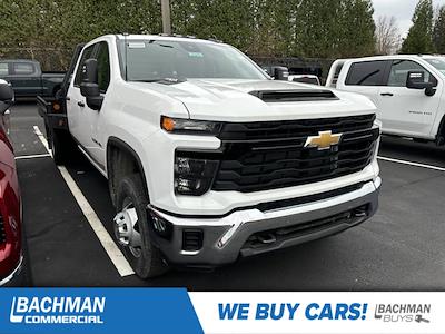 New 2024 Chevrolet Silverado 3500 Work Truck Crew Cab 4WD, 9' 4" Hillsboro GII Steel Flatbed Truck for sale #24-1589 - photo 1