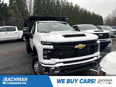 New 2025 Chevrolet Silverado 3500 Work Truck Regular Cab 4WD, 9' Crysteel E-Tipper Dump Truck for sale #25-5382 - photo 1