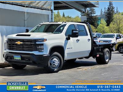 New 2024 Chevrolet Silverado 3500 Work Truck Crew Cab 4x2, 8' 6" Rugby Rancher Flatbed Truck for sale #24F0083 - photo 1