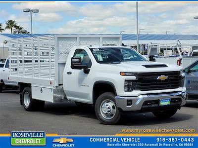 New 2024 Chevrolet Silverado 3500 Work Truck Regular Cab 4x2, Royal Truck Body Stake Bed for sale #24F0153 - photo 1