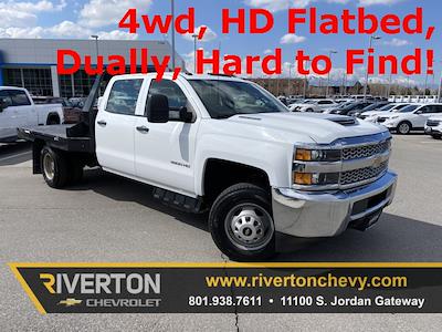 Used 2019 Chevrolet Silverado 3500 Work Truck Crew Cab 4x4, Flatbed Truck for sale #17820 - photo 1