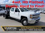 Used 2019 Chevrolet Silverado 3500 Work Truck Crew Cab 4x4, Flatbed Truck for sale #17820 - photo 1
