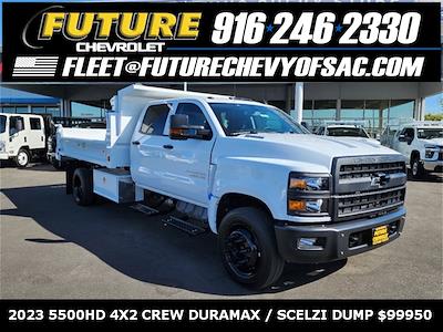 New 2023 Chevrolet Silverado 5500 Work Truck Crew Cab 4x2, 11' 6" Scelzi Dump Body Dump Truck for sale #CV00515 - photo 1