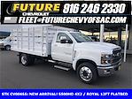 2022 Chevrolet Silverado 5500 Regular Cab DRW 4x2, Royal Truck Body Stake Bed for sale #CV00655 - photo 3