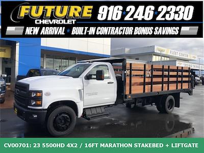 2023 Chevrolet Silverado 5500 Regular Cab DRW 4x2, Marathon Stake Bed for sale #CV00701 - photo 1