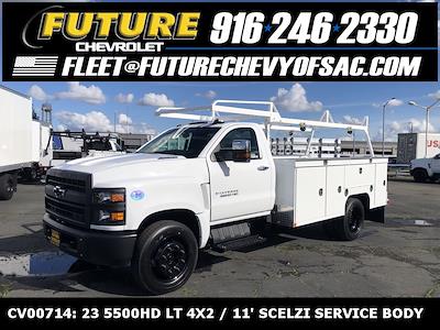 New 2023 Chevrolet Silverado 5500 1LT Regular Cab 4x2, Scelzi Signature Service Truck for sale #CV00714 - photo 1