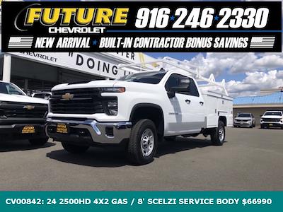 New 2024 Chevrolet Silverado 2500 Work Truck Double Cab 4x2, Scelzi Signature Service Truck for sale #CV00842 - photo 1