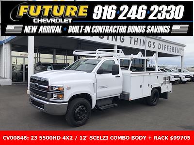 New 2023 Chevrolet Silverado 5500 Work Truck Regular Cab 4x2, Scelzi SEC Combo Body for sale #CV00848 - photo 1