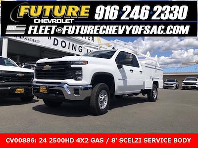 New 2024 Chevrolet Silverado 2500 Work Truck Double Cab 4x2, Scelzi Signature Service Truck for sale #CV00886 - photo 1