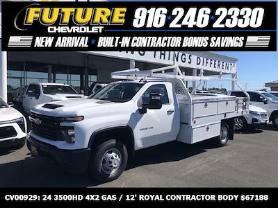 New 2024 Chevrolet Silverado 3500 Work Truck Regular Cab 4x2, Royal Truck Body Contractor Body Contractor Truck for sale #CV00929 - photo 1