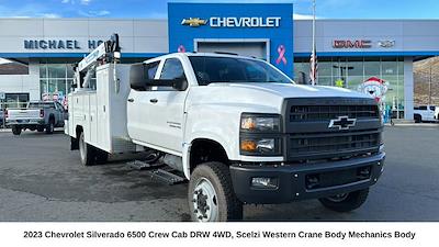 New 2023 Chevrolet Silverado 6500 Work Truck Crew Cab 4WD, 13' Scelzi Western Crane Body Mechanics Body for sale #FCC23277 - photo 1