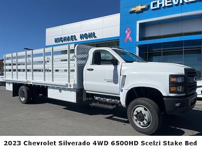 2023 Chevrolet Silverado 6500 Regular Cab DRW 4WD, Scelzi SFB Stake Bed for sale #FCC23868 - photo 1
