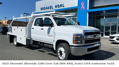 2023 Chevrolet Silverado 5500 Crew Cab DRW RWD, Scelzi CTFB Contractor Truck for sale #FCC24001 - photo 1