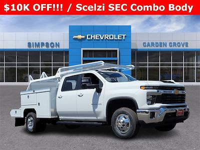 New 2024 Chevrolet Silverado 3500 LT Crew Cab 4x2, Scelzi SEC Combo Body for sale #F197654 - photo 1