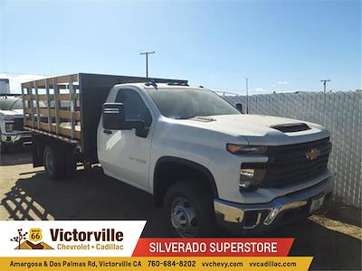 2024 Chevrolet Silverado 3500 Regular Cab 4x2, Morgan Truck Body Prostake Stake Bed for sale #F242589 - photo 1