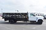 New 2023 Chevrolet Silverado 5500 Work Truck Regular Cab 4x2, 16' 6" Monroe Truck Equipment Versa-Line Platform Body Stake Bed for sale #45203 - photo 3