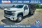 New 2024 Chevrolet Silverado 3500 Work Truck Regular Cab 4WD, Stake Bed for sale #241289 - photo 1