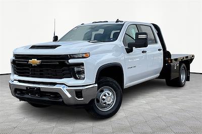 New 2024 Chevrolet Silverado 3500 Work Truck Crew Cab 4x4, 9' 6" Blue Ridge Manufacturing Rodeo Flatbed Truck for sale #Y24856 - photo 1