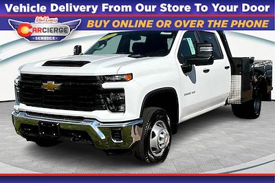 New 2024 Chevrolet Silverado 3500 Work Truck Crew Cab 4WD, 9' 4" Knapheide PGTD Gooseneck Flatbed Truck for sale #YY4074 - photo 1