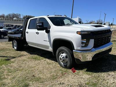 New 2023 Chevrolet Silverado 3500 Work Truck Crew Cab RWD, Bedrock Diamond Series Flatbed Truck for sale #PF242795 - photo 1