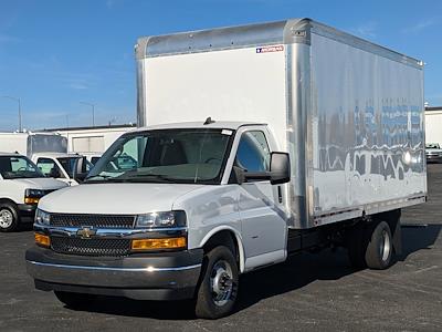 New 2024 Chevrolet Express 3500 Regular Cab RWD, 17' Morgan Truck Body Parcel Aluminum Box Van for sale #RN011822 - photo 1