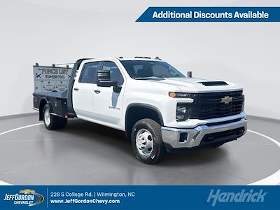 New 2024 Chevrolet Silverado 3500 Work Truck Crew Cab RWD, CM Truck Beds SK Model Flatbed Truck for sale #CR11362 - photo 1