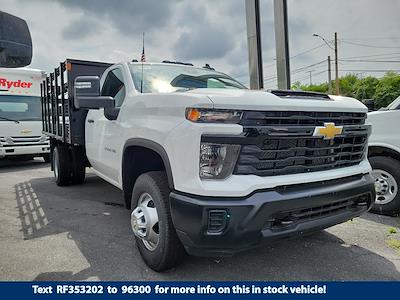 New 2024 Chevrolet Silverado 3500 Work Truck Regular Cab 4WD, 12' SH Truck Bodies Stake Bed for sale #C245055 - photo 1