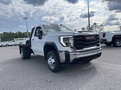 New 2024 GMC Sierra 3500 Pro Regular Cab 4WD, 9' 6" Blue Ridge Manufacturing Rodeo Flatbed Truck for sale #243334 - photo 1