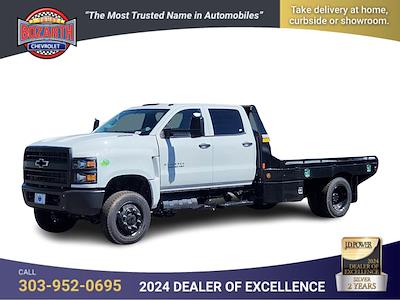 2023 Chevrolet Silverado 5500 Crew Cab DRW 4WD, Hillsboro GII Steel Flatbed Truck for sale #23T1079 - photo 1