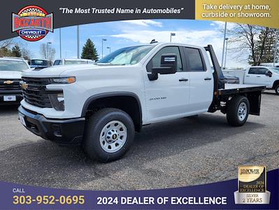 New 2024 Chevrolet Silverado 3500 Work Truck Double Cab 4WD, Blue Ridge Manufacturing Mustang Flatbed Truck for sale #24T654 - photo 2