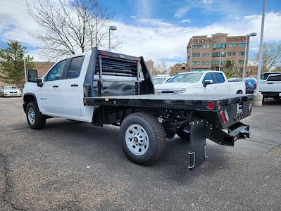 New 2024 Chevrolet Silverado 3500 Work Truck Double Cab 4WD, 8' 6" Blue Ridge Manufacturing Mustang Flatbed Truck for sale #24T654 - photo 2