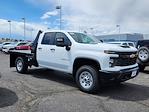 New 2024 Chevrolet Silverado 3500 Work Truck Double Cab 4WD, 8' 6" Blue Ridge Manufacturing Mustang Flatbed Truck for sale #24T654 - photo 1