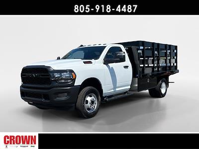 New 2024 Ram 3500 Tradesman Regular Cab 4x4, 12' Harbor Black Boss Stake Bed for sale #241033 - photo 1